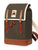 YKRA Matra Mini Leather Strap Backpack - KHAKI