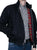Relco Harrington Jacket With Tartan Lining - NAVY