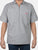 Ben Davis Short Sleeve Half Zip Work Shirt HICKORY STRIPE