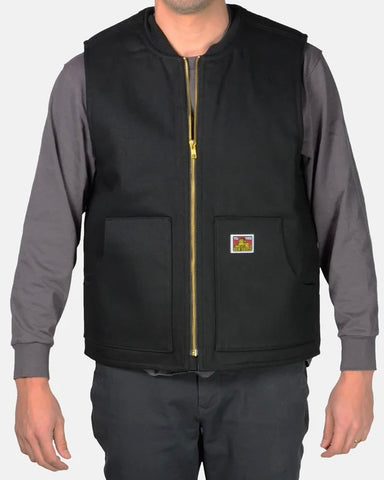 Ben Davis Lined Vest in Black