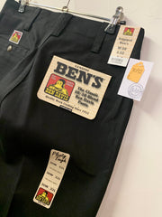 Ben Davis Men's Heavy Duty Twill Vest – 10.5 Oz. – Rib Collar – Black – Workwear