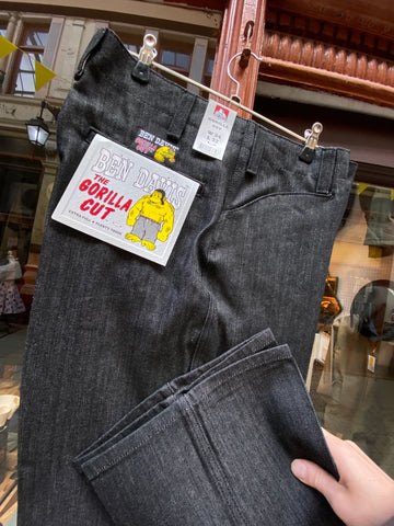 Ben Davis 'Gorilla Cut' Work Pants - Black Denim