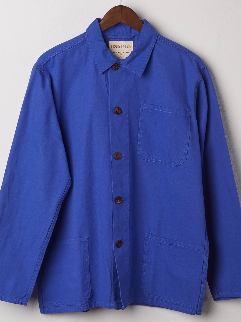 Uskees Buttoned Overshirt - ULTRA BLUE – Beasleys Clothing