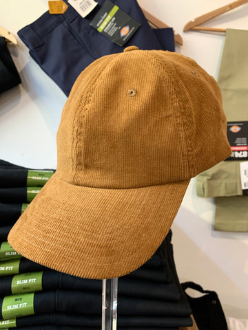 Cord Unstructured Cap - Camel