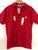 Ben Davis Short Sleeve Half Zip Work Shirt  Red