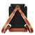 YKRA Matra Mini Leather Strap Backpack - BLACK