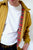 Relco Harrington Jacket With Tartan Lining - MUSTARD