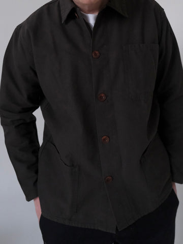 Uskees Buttoned Overshirt - #3001  FADED BLACK