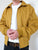 Relco Harrington Jacket With Tartan Lining - MUSTARD